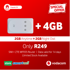 ZTE MF935 Router + 4GB Vodacom LTE Data